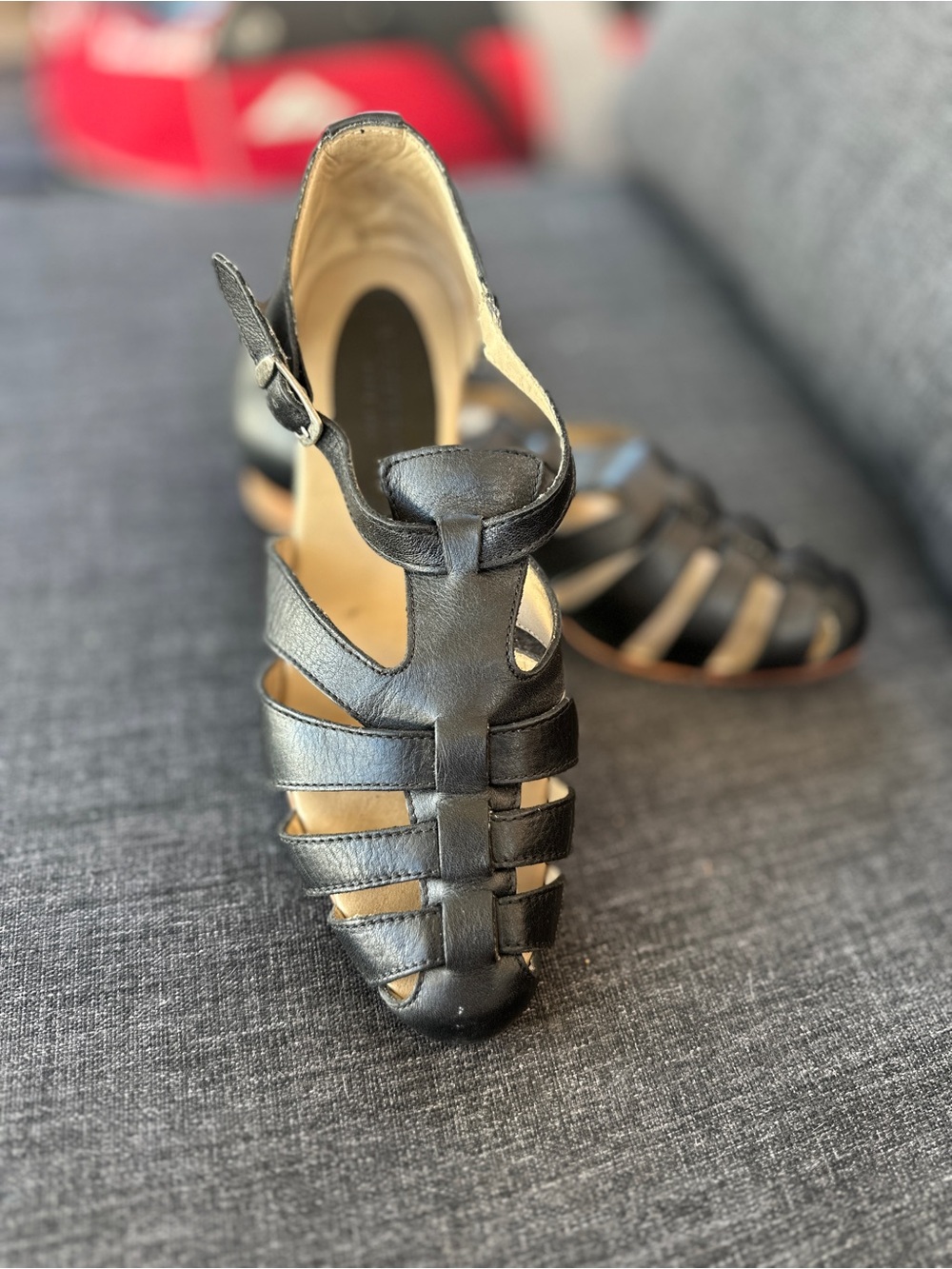Wolverine Brand Black buttery Leather Fisherman Sandals - Classic Straps Design